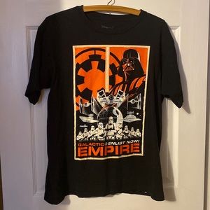 Star Wars T-shirt - Galactic Empire Enlist Now- Darth Vader -Storm Troopers